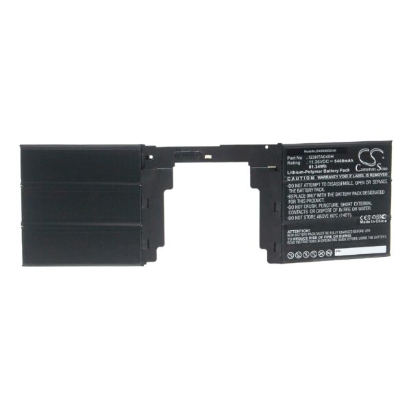 Bateria Wireless Keyboard vhbw compatível com Microsoft G3HTA040H - 5400 mAh 11.36 V Li-polymer