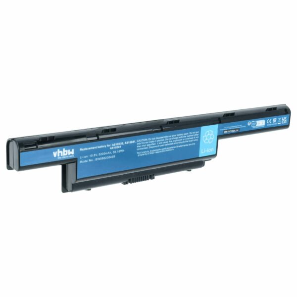 Bateria para Portátil Acer vhbw - 5200 mAh 10.8 V Li-polymer