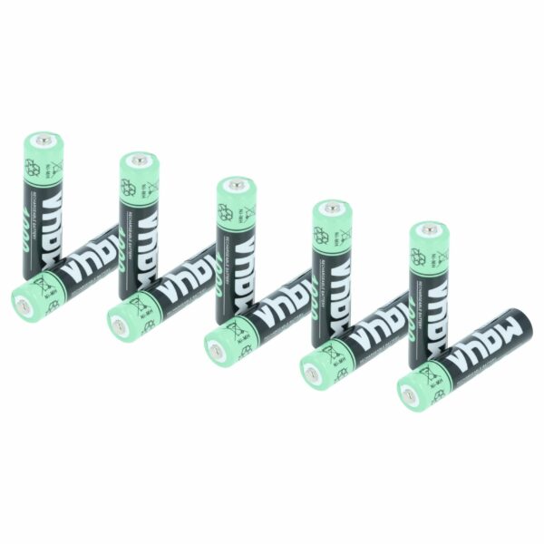 Bateria AAA 1000 mAh NiMH vhbw - Pack de 10 unidades (Philips, Sennheiser, Logitech, Gigaset e mais)