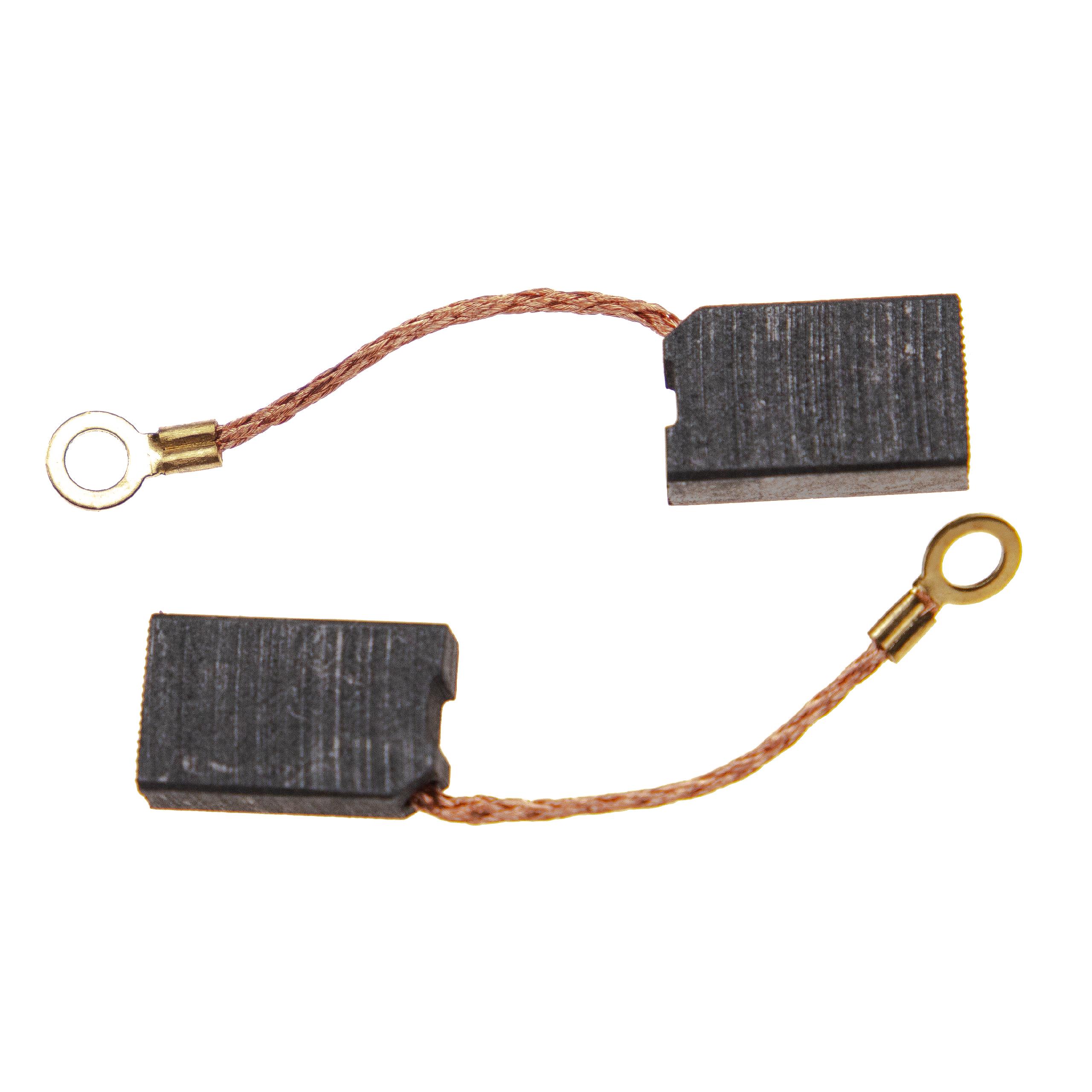 2x Escovas de Carvão vhbw Substituição para Rems 545011R - 20 x 12 x 6.3 mm