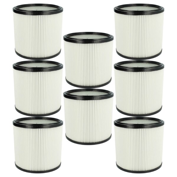 8x Cartucho de Filtro de Substituição vhbw para Aspiradores Starmix 413525, 4011240413525