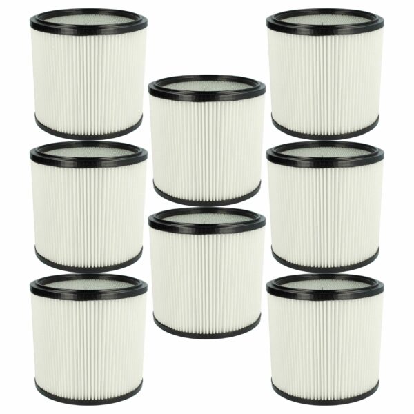 8x Cartucho de Filtro de Substituição vhbw para Aspiradores Starmix 413525, 4011240413525