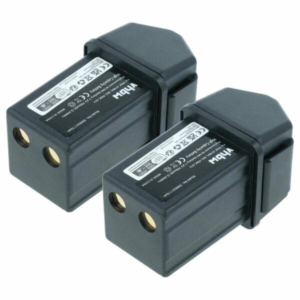 Bateria de Controlo Remoto vhbw 2x 700 mAh 7.2V NiMH - Compatível Elca REC-PINC-07J, PINC-07MH