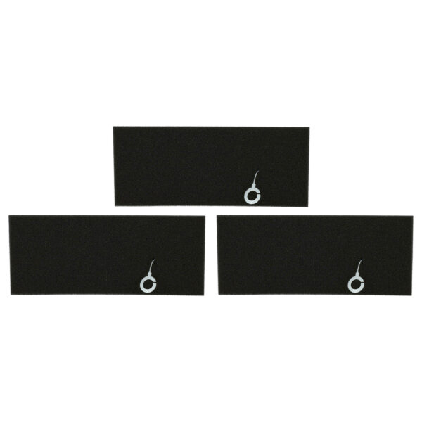3x Filtros de Espuma vhbw para Aspirador Bosch - Substituição 4242001238839, 17000301