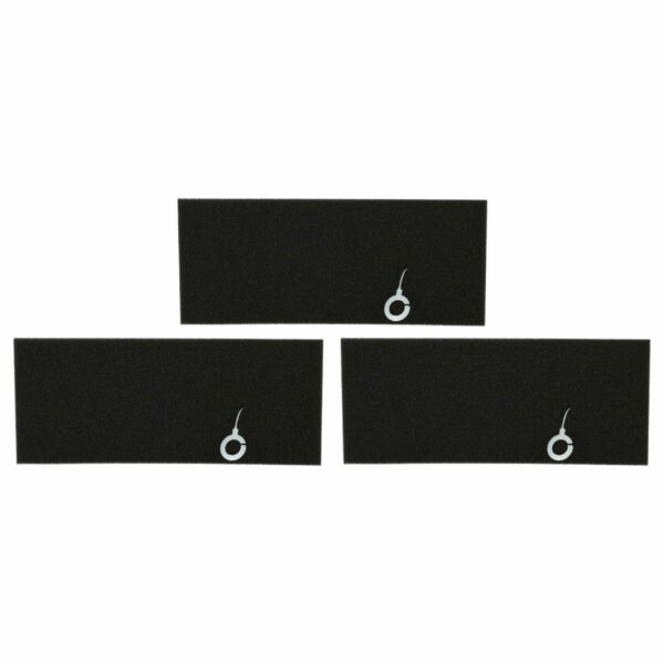 3x Filtros de Espuma vhbw para Aspirador Bosch - Substituição 4242001238839, 17000301