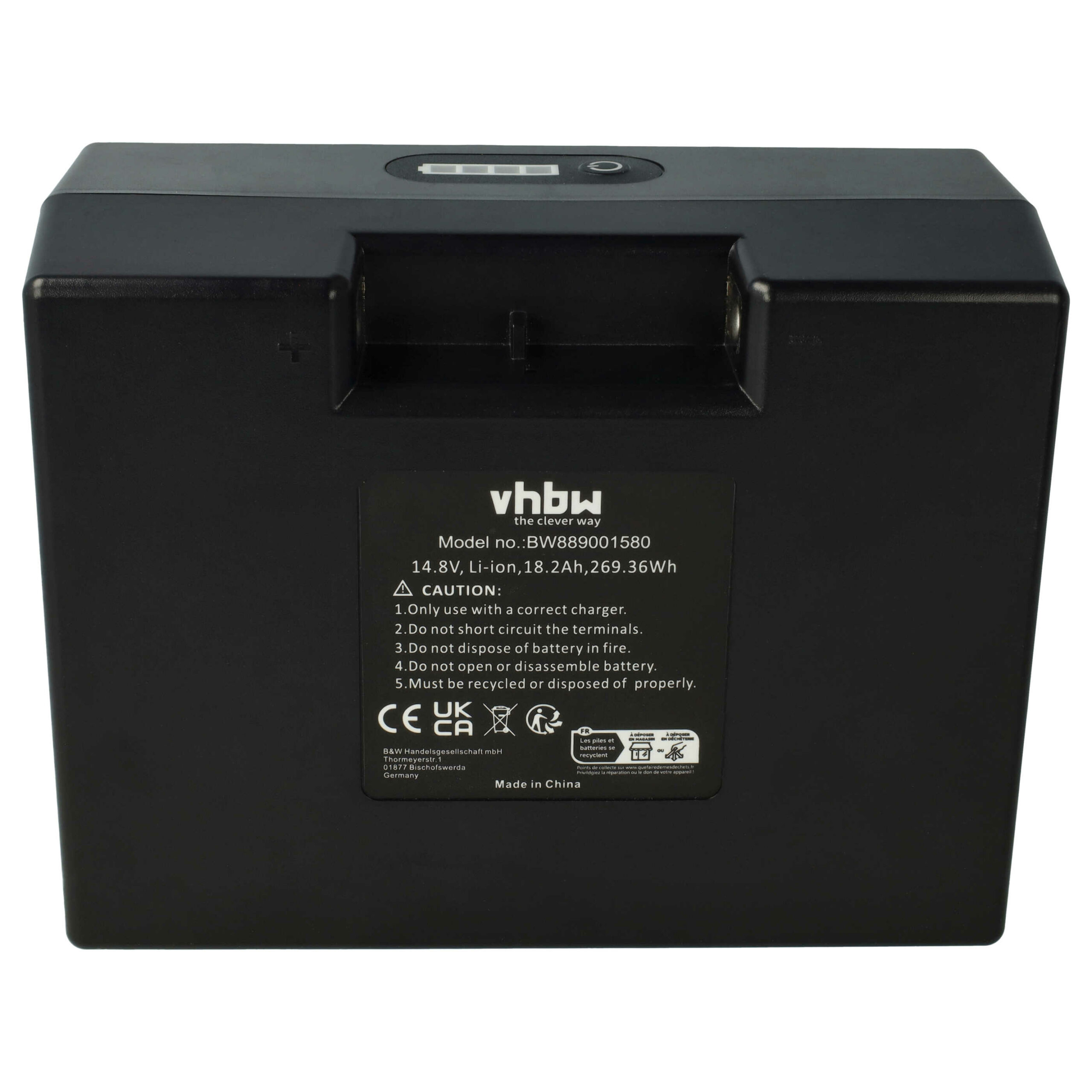Bateria vhbw para Carrinho de Golfe Elétrico 14.8V 18200mAh (Substitui 12V18Ah)