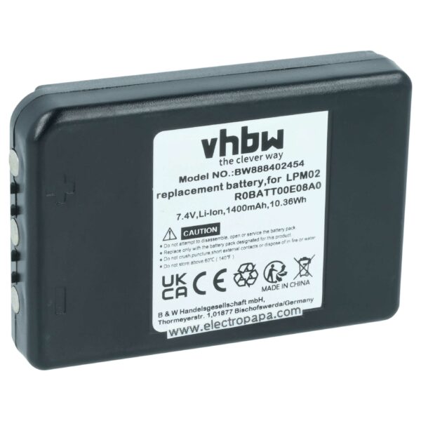Bateria de Substituição para Comando Autec R0BATT00E08A0, LPM02 - 1400 mAh vhbw