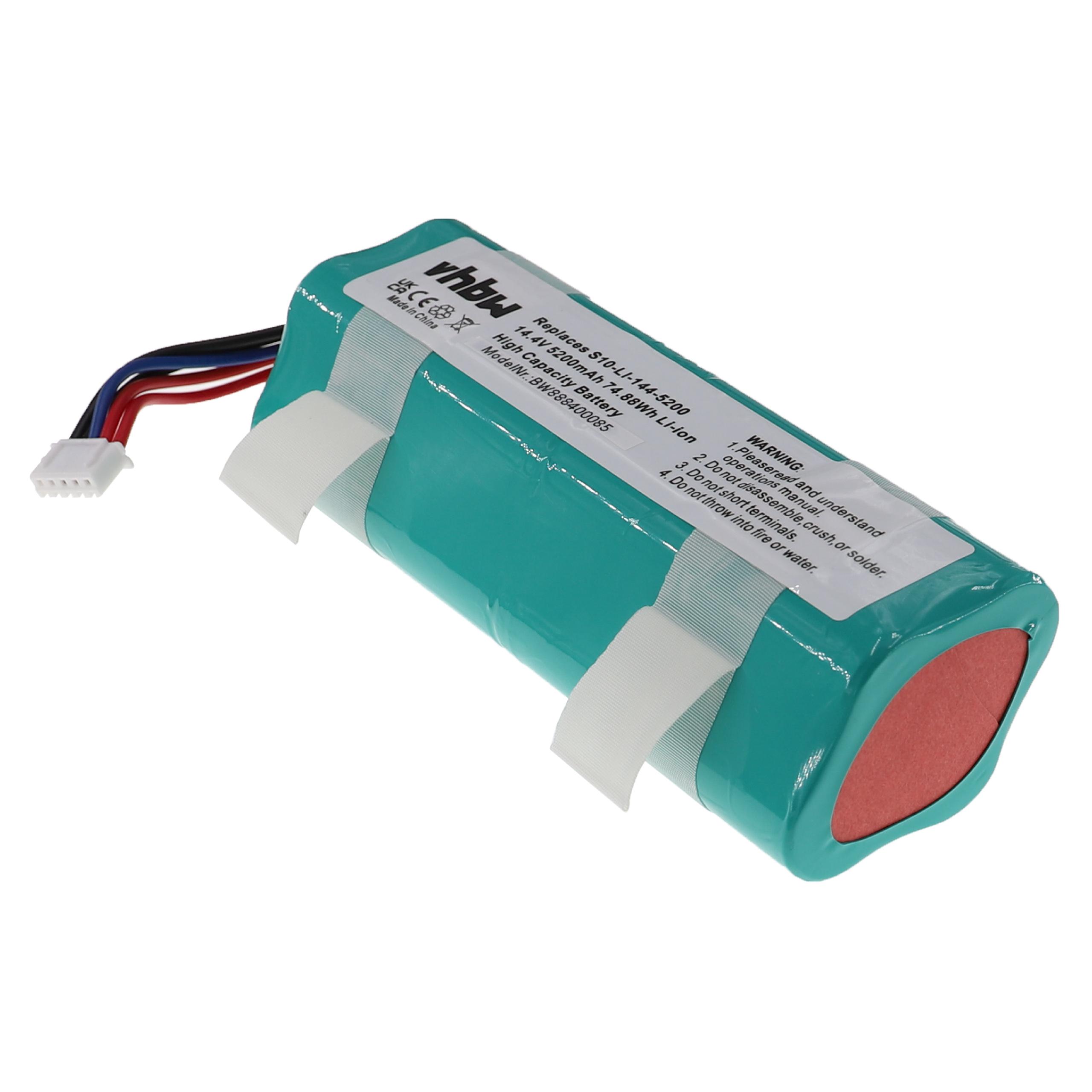 Bateria vhbw compatível com Ecovacs 5200mAh, 14.4V, Li-Ion - Image 3