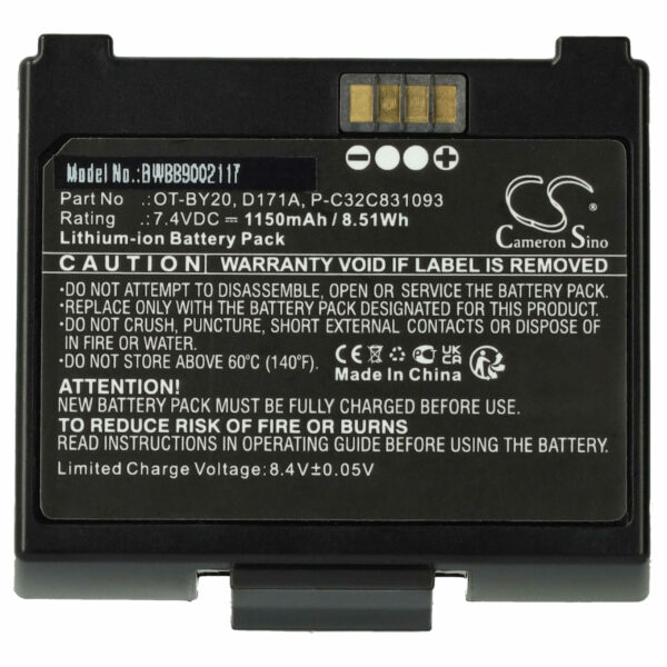 Bateria vhbw para Impressora Epson OT-BY20 - 1150 mAh 7.4V Li-Ion