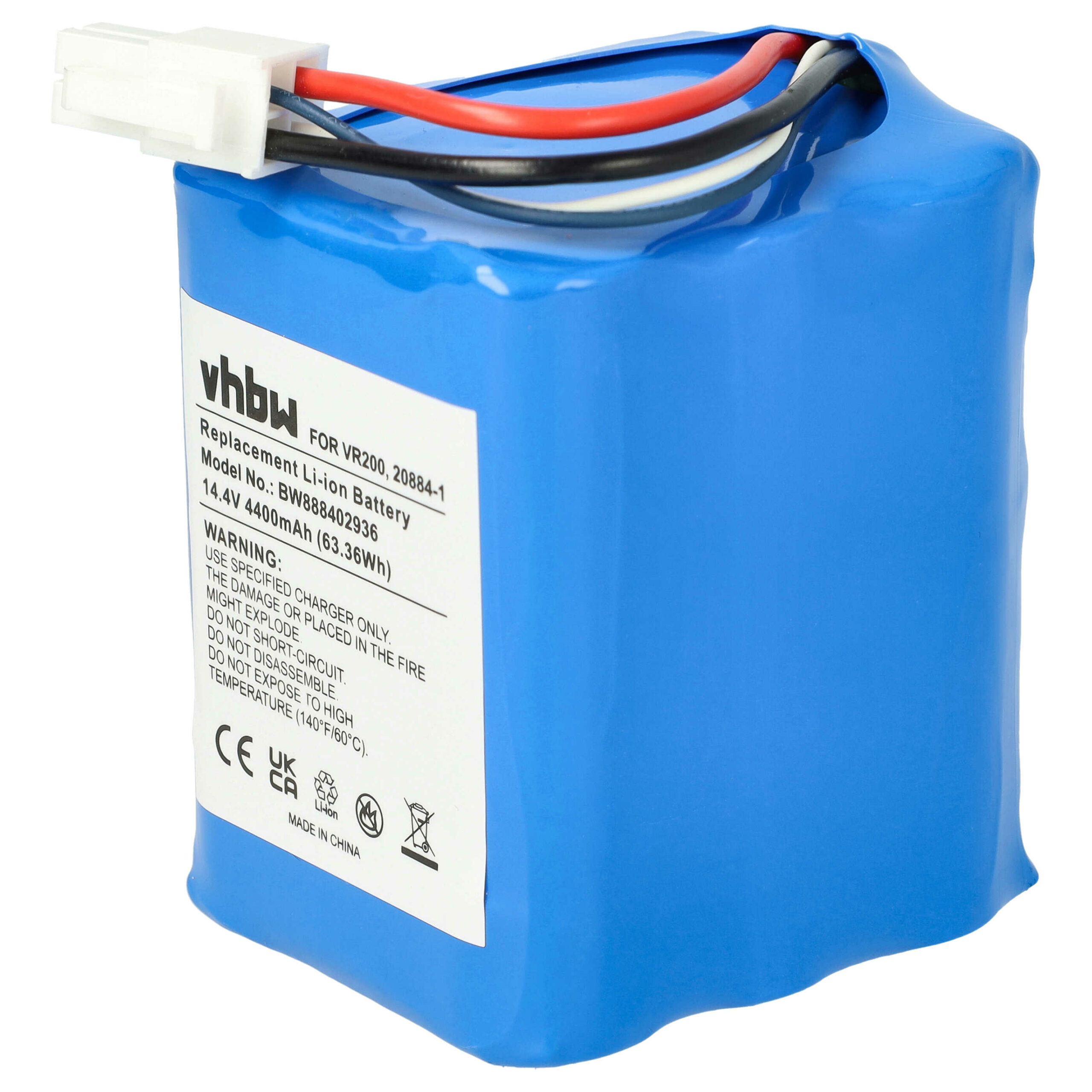 Bateria vhbw para Vorwerk Kobold VR200 4400mAh, 14.4V, Li-Ion - Image 3