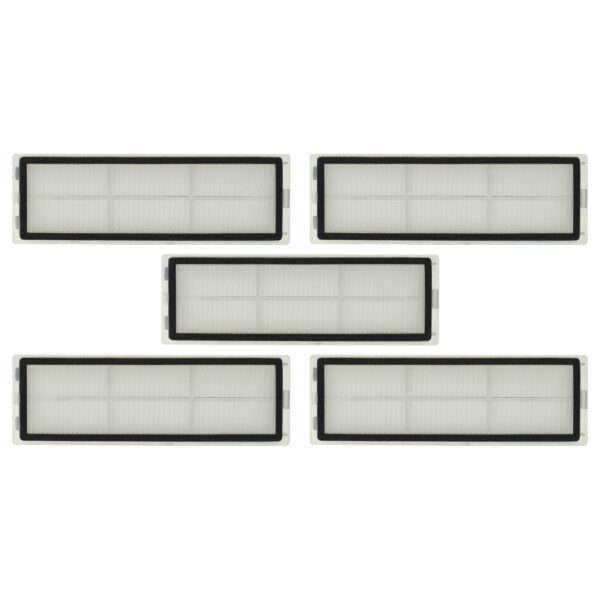 5x Filtro HEPA com Moldura para Aspirador Robô Dreame, Xiaomi, Mova Mijia 1C - 15 x 5 x 1.4 cm
