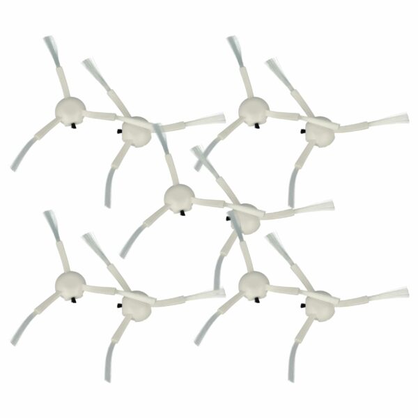 10x Escovas Laterais vhbw para Dreame 2839434, 20020100000446 - Aspirador Robot com 3 Braços, Brancas