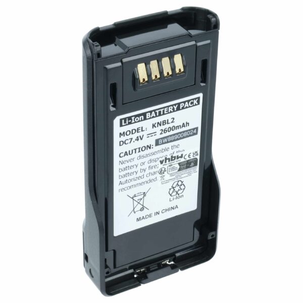 Bateria para rádio Kenwood KNB-L2M, KNB-L2, KNB-L1 - 2600 mAh 7.4 V Li-Ion