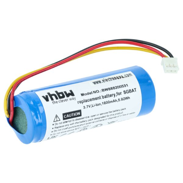 Bateria vhbw para leitor de códigos de barras Intermec SG20 1600 mAh 3.7 V