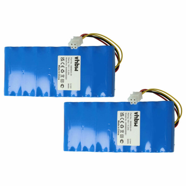 2x Bateria vhbw 5200 mAh 18 V Li-Ion para Cortadores de Relva Husqvarna