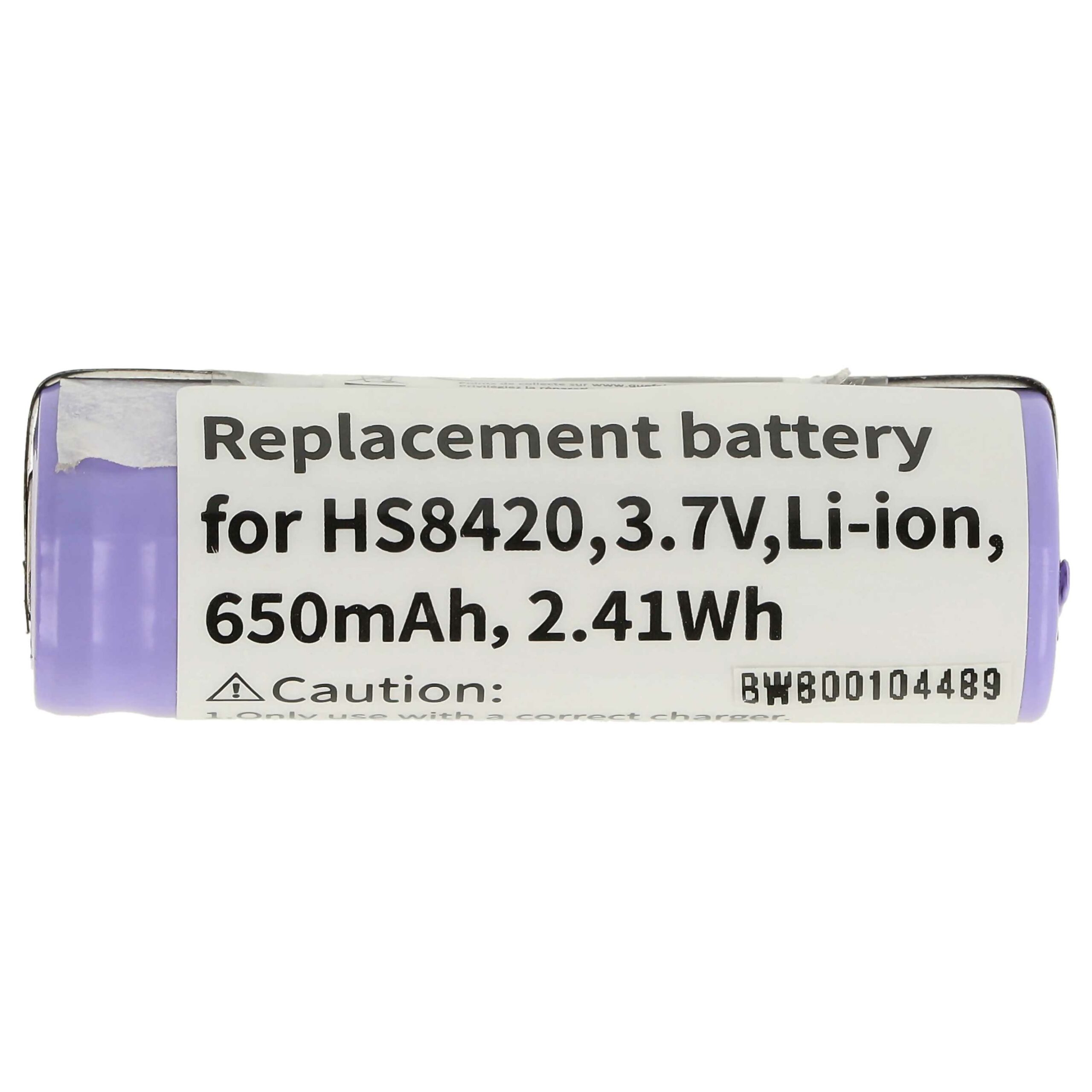 Bateria vhbw para Philips US14430VR, KR112RRL - 650 mAh 3.7 V Li-Ion - Image 3