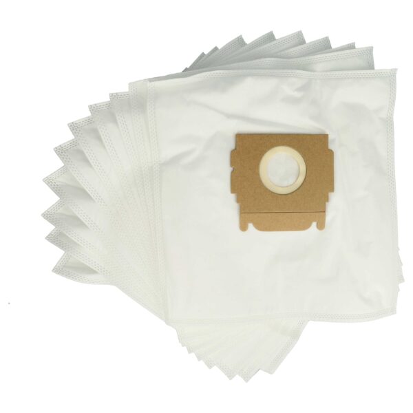 10x Sacos para Aspirador vhbw microfleece para Moulinex AAP 8.03, ACL 25 A, ACQ 2.01