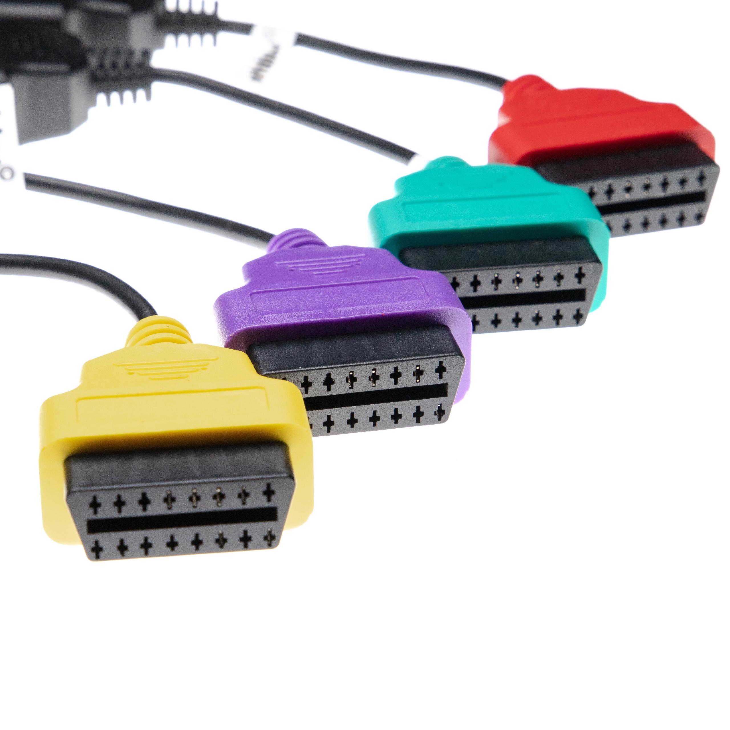 Conjunto de 4 Adaptadores OBD2 16Pin OBD1 para Alfa Romeo, Fiat, Lancia - Image 2