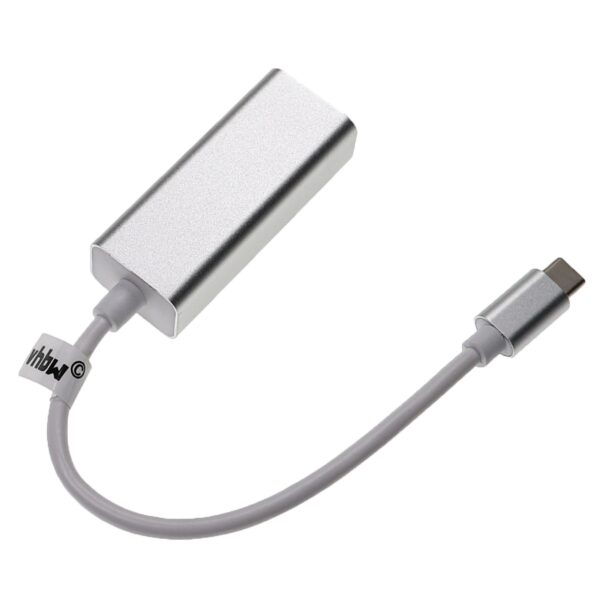 Adaptador Ethernet vhbw USB-C para RJ45 para Portátil, Notebook e PC