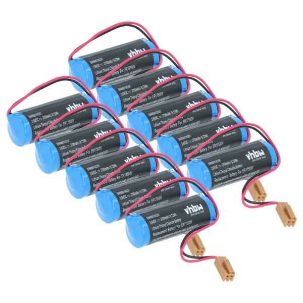 Bateria vhbw ER17/33 para Controlador CNC 10x - 2700 mAh 3.6V Li-MnO2