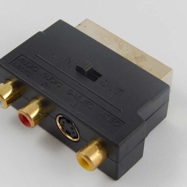 Adaptador 3 RCA para SCART vhbw - Conversor AV para TV, DVD, Recetor e Projetor