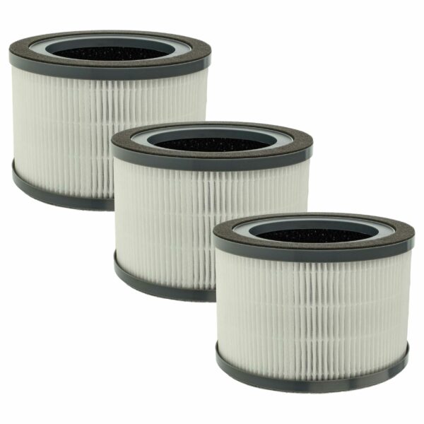 Pack de 3 Filtros para Purificador Levoit Vista 200-RF - Pré-filtro + HEPA + Carvão Ativado vhbw