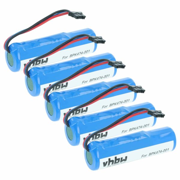5 Baterias vhbw para Leitor de Códigos de Barras VeriFone - Compatível BPK474-001-03-B - 2600 mAh 3.7 V