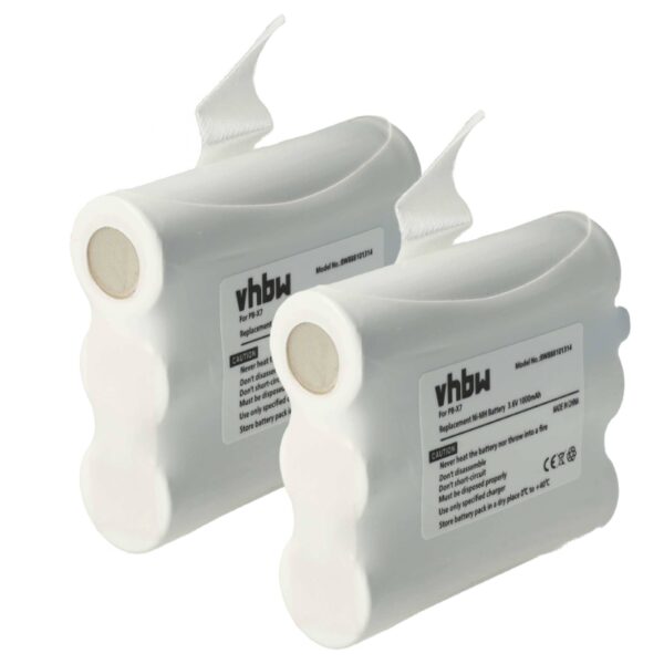 Bateria 2x para Midland PB-X7 - 1000 mAh 3.6 V NiMH vhbw