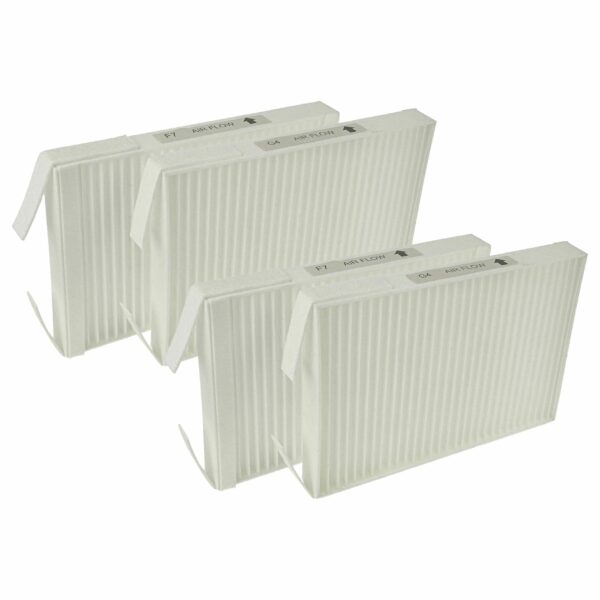 Conjunto de Filtros 4 em 1 Compatível com Zehnder 527005400 e Wernig - vhbw