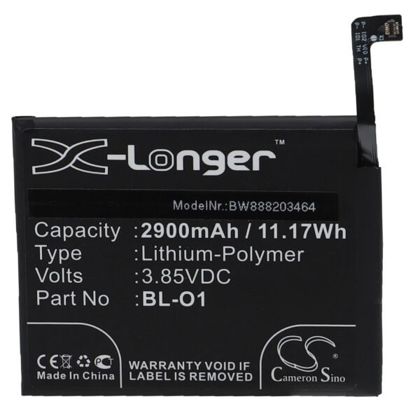 Bateria de Telemóvel vhbw para LG K8+, K20 (2019) — 2900 mAh 3.85 V