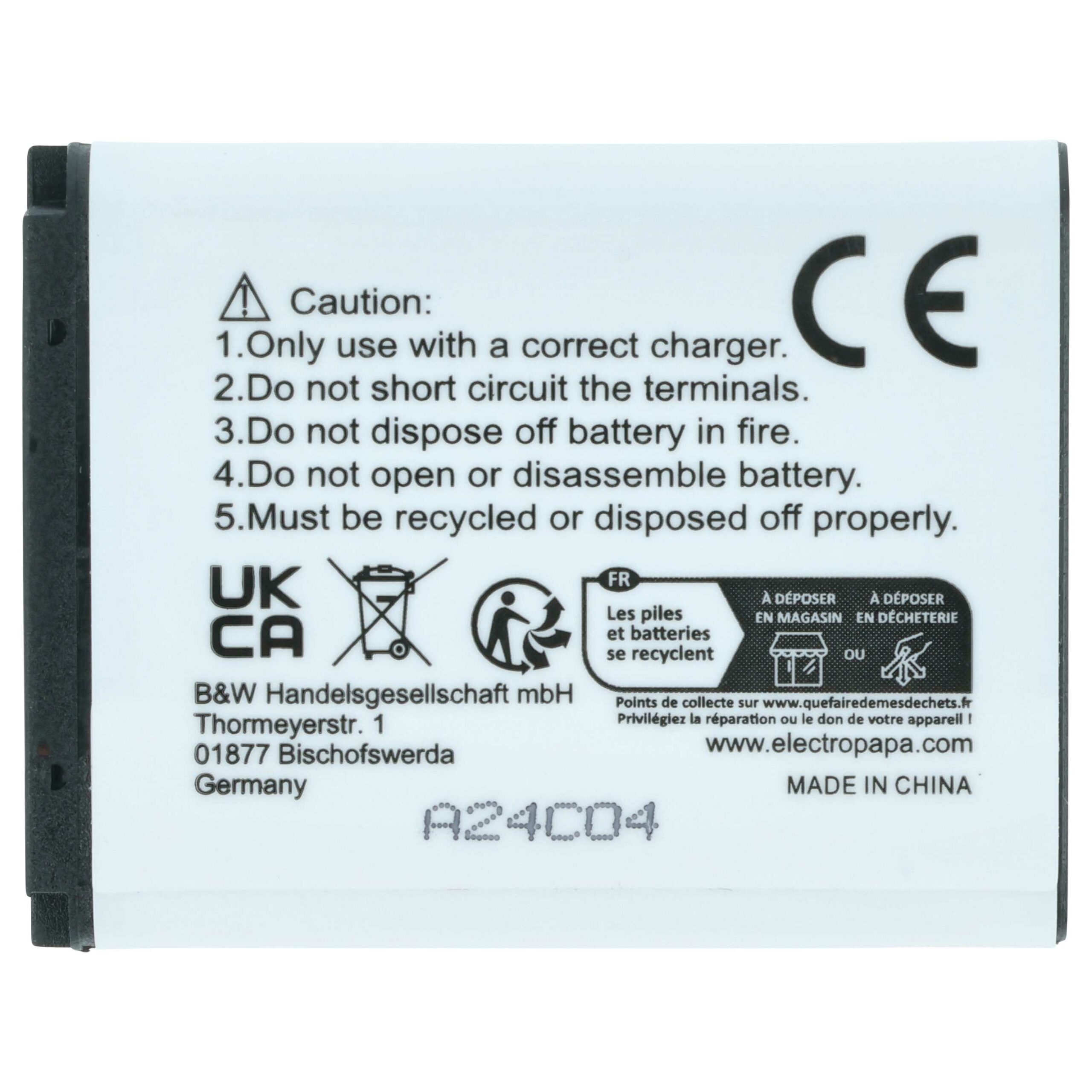 3x Bateria EXTENSILO para Samsung BP-70a, SLB-70A, EA-BP70A - 700mAh, 3.6V, Li-Ion - Image 4