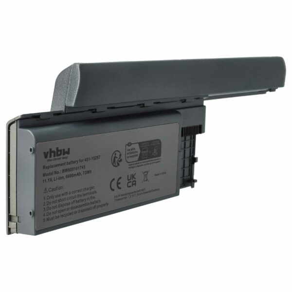 Bateria vhbw para Portátil Dell - 6600 mAh 11.1 V Li-Ion