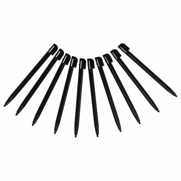 Pack 10 Canetas Touch vhbw para Nintendo DSi, 2DS e DS Lite - Preto