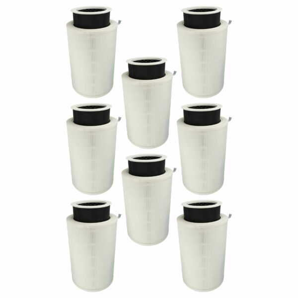 8x Filtros de Substituição para Trebs 15679093 - Pré-filtro + HEPA + Carvão Ativado vhbw