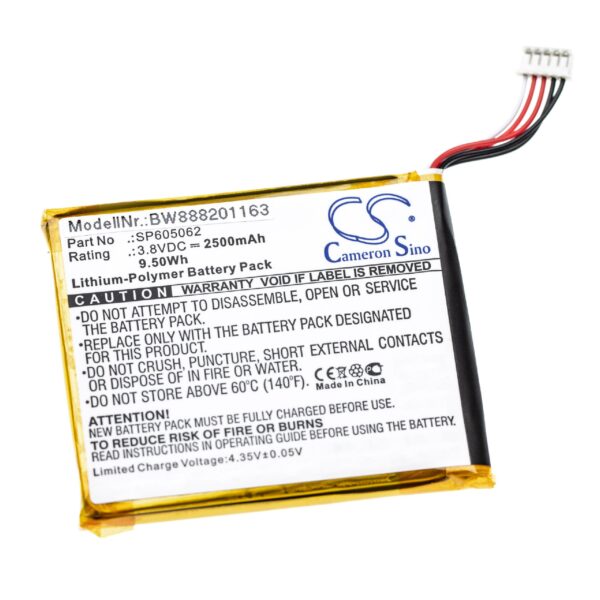 Bateria vhbw para Tablet VTech - 2500 mAh 3.8 V Li-polímero