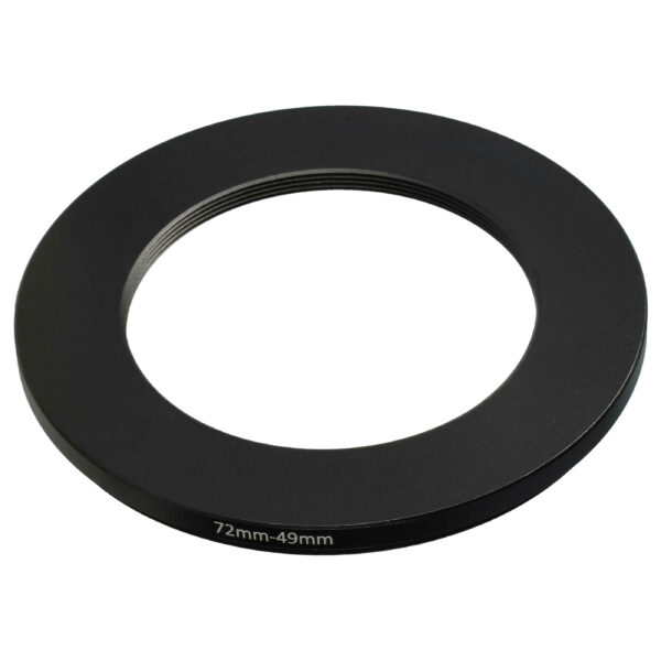 Anel Adaptador Step-Down vhbw de 72 mm para 49 mm para Lentes de Câmara