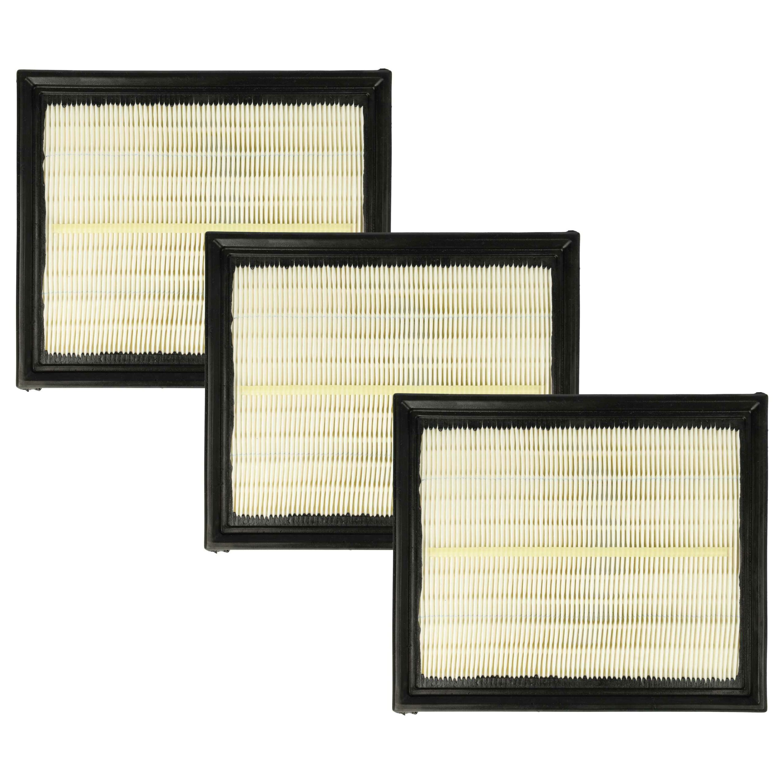 Conjunto de 3 Filtros Principais para Aspirador Festool CTL 26 E AC, CTL 36 E AC - vhbw