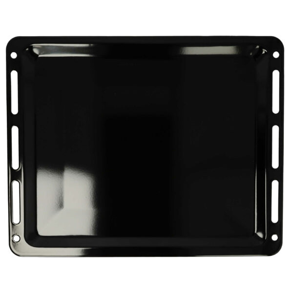 Tabuleiro de Forno vhbw compatível com Bosch 1101433 - 45,5 x 36,4 x 2 cm, Revestimento Antiaderente, Esmaltado Preto