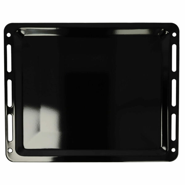 Tabuleiro de Forno vhbw compatível com Bosch 1101433 - 45,5 x 36,4 x 2 cm, Revestimento Antiaderente, Esmaltado Preto