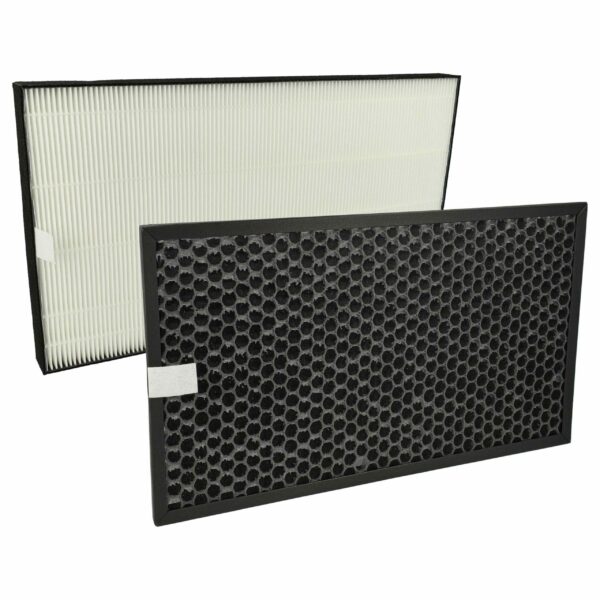 Conjunto de 2 Filtros para Purificador de Ar Sharp FZD40DFE - Filtro HEPA e Carvão Ativado vhbw