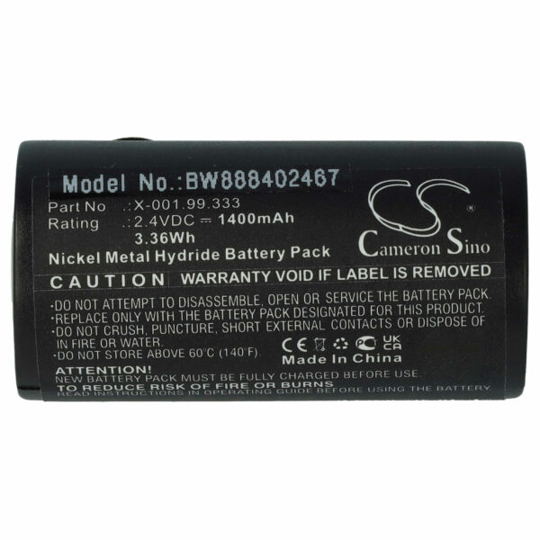 Bateria vhbw compatível com Heine X-001.99.333 - 1400 mAh 2.4 V NiMH