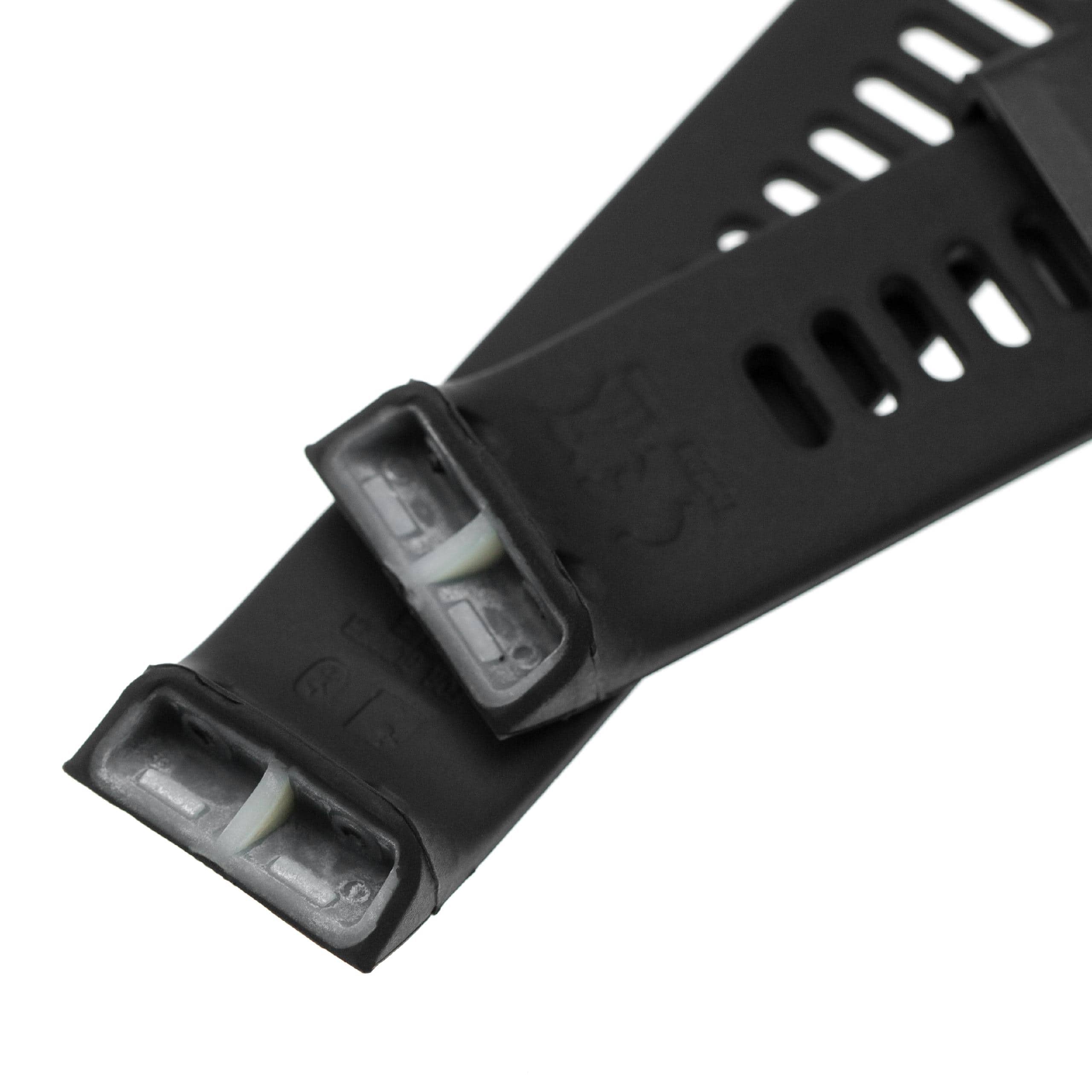 Pulseira para Garmin Forerunner - 13,5 + 9,4 cm, 23 mm de largura, silicone preto - Image 3