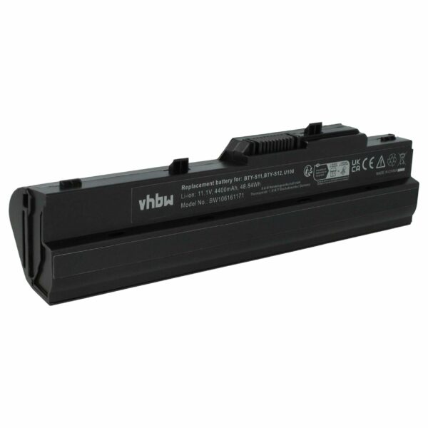 Bateria vhbw para Portátil - Compatível com 40026354, 40025611, 3715A-MS6837D1, 14L-MS6837D1, 40026355 - 4400 mAh 11.1 V Li-Ion