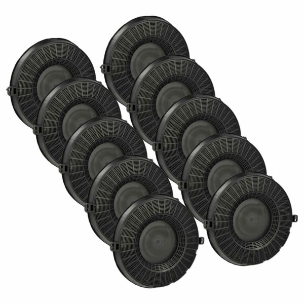 10x Filtro de Carvão Ativado Substitui AEG EHFC48, Tipo 48 para Coifa Zanussi