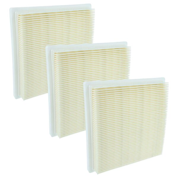 Pack de 3 filtros plissados para aspirador Bosch - Substituição 2609256F65