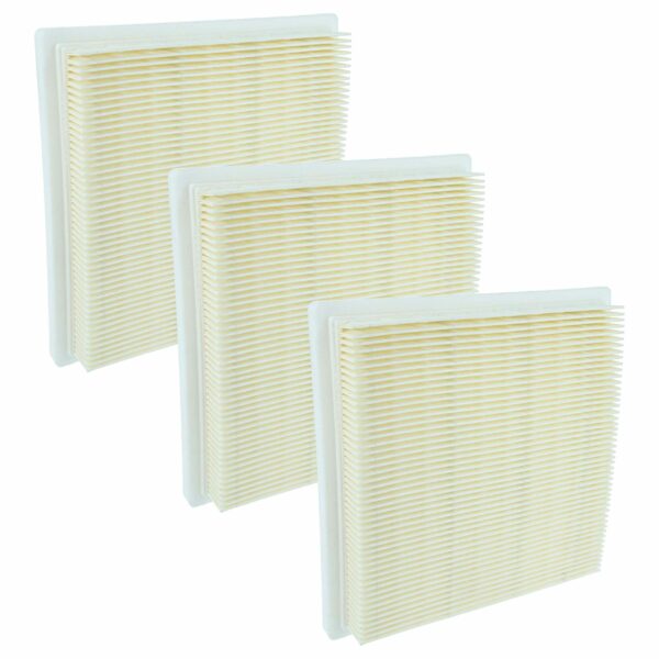 Pack de 3 filtros plissados para aspirador Bosch - Substituição 2609256F65