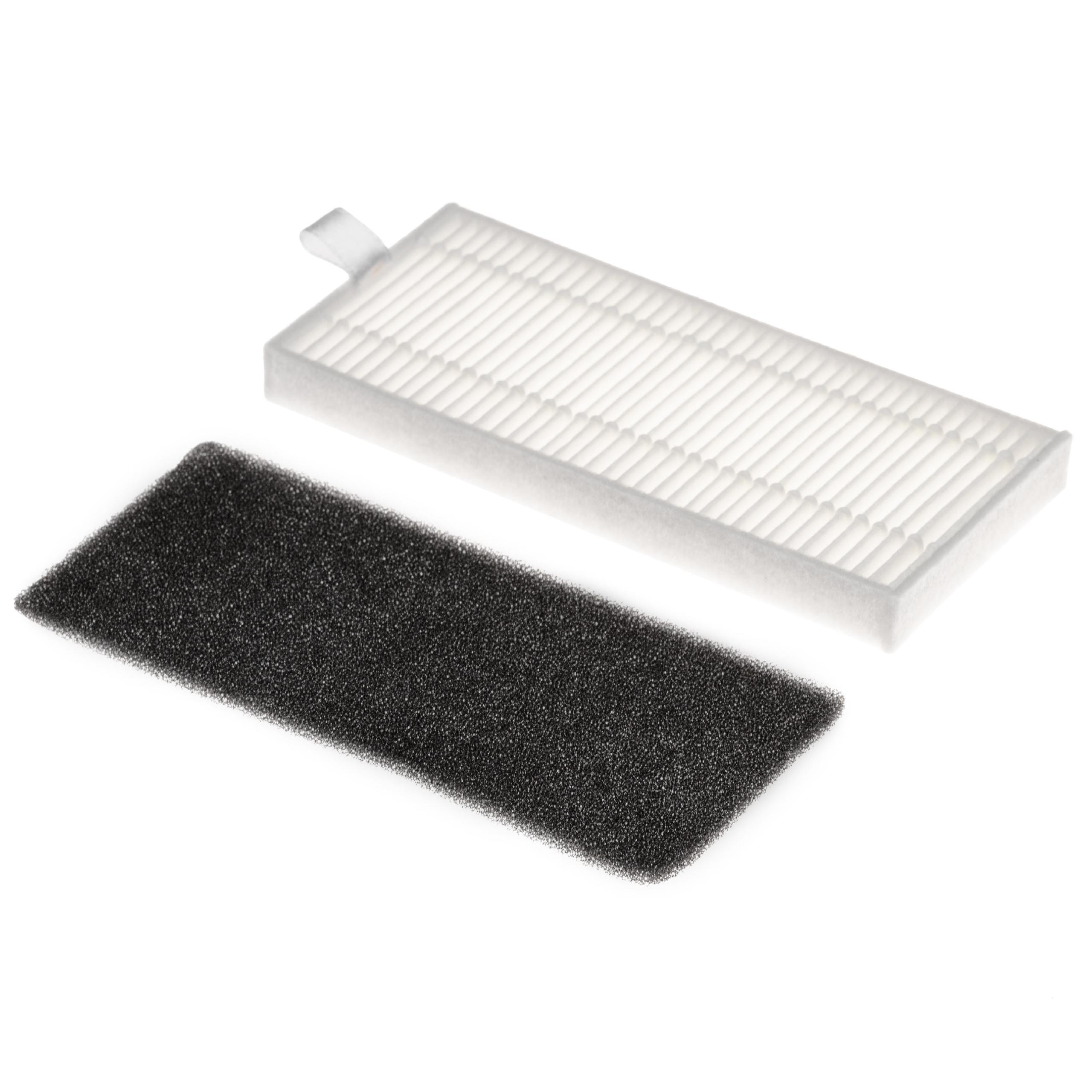 2x Filtro HEPA e Filtro de Espuma vhbw para Aspirador Robô Tesvor / Ecovacs BS280 - Image 2