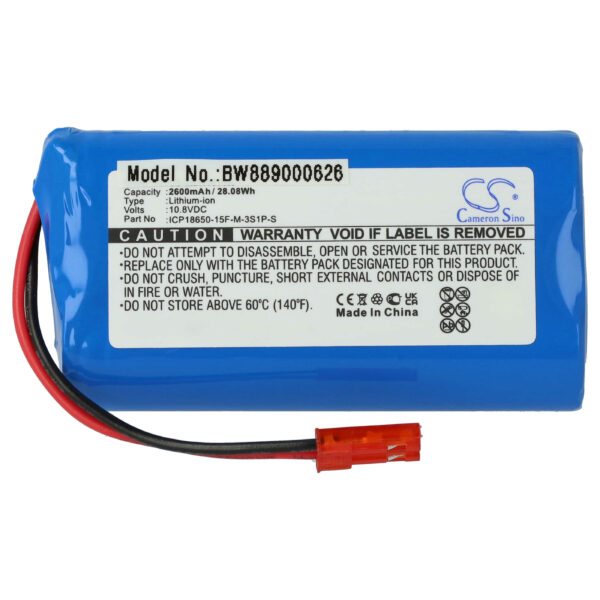 Bateria vhbw compatível com Medion ICP186500-15F-M-3S1P-S para Easyhome - 2600mAh, 11.1V, Li-Ion
