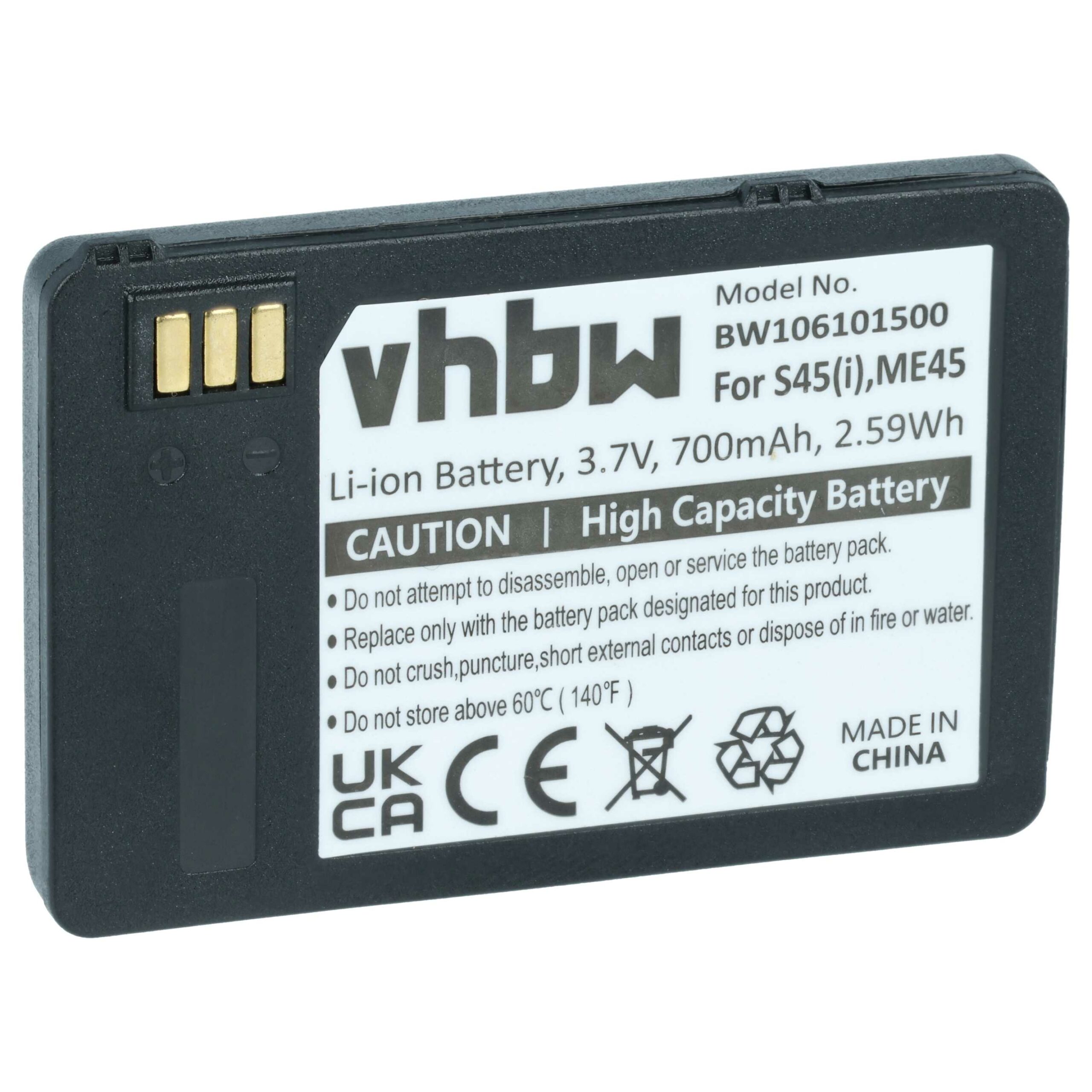 Bateria para Telemóvel compatível com Siemens N4501-A100, 30148-K1310-X185-1, L36880-N4501-A100 - 700 mAh 3.7 V Li-Ion