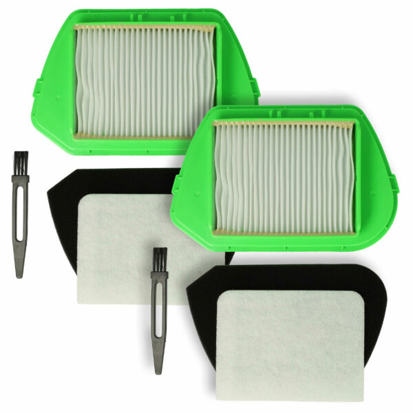 Kit Filtro + Escova 8 Peças vhbw para Rowenta ZR005501, ZR005401 e Aspiradores Moulinex
